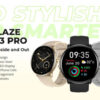 ZEBLAZE smartwatch GTR 3 Pro, heart rate, 1.43" AMOLED, IP68, μαύρο