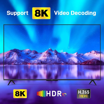 H96 MAX TV Box Μ1, 8K, RK3528, 4/64GB, WiFi, Bluetooth, Android 13