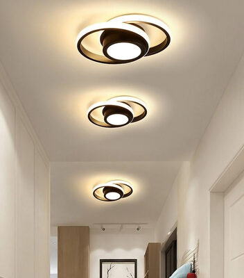 POWERTECH LED φωτιστικό οροφής HLL-0085, 32W, 4000K, 27x21cm, μαύρο