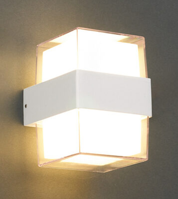 POWERTECH LED φωτιστικό τοίχου HLL-0158, 14W, 4000K, 1120lm, IP65, λευκό