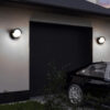 POWERTECH LED φωτιστικό τοίχου HLL-0167, 12W, 4000K, 960lm, IP65, μεταλλικό, μαύρο