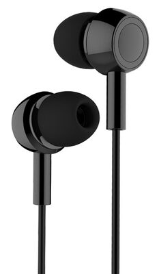 USAMS earphones με μικρόφωνο EP-12, 3.5mm σύνδεση, Φ10mm, 1.2m, μαύρα
