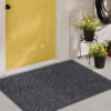 HOME USE πατάκι εισόδου HUH-0208, αντιολισθητικό, 90x60cm, 6mm πάχος, γκρι