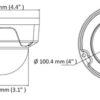 HIKVISION HIWATCH IP κάμερα HWI-D140H, POE, 2.8mm, 4MP, IP67 & IK10