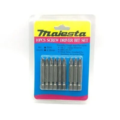 MAIESTA σετ αρίδες τρυπανιού 10τμχ – Screw driver bit set