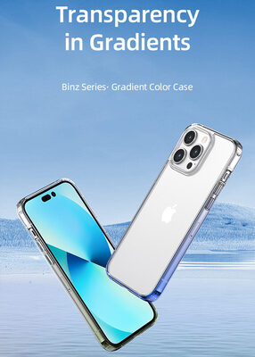 USAMS θήκη Binz για iPhone 14 Pro, μπλε & διάφανη