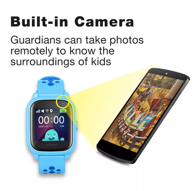 INTIME GPS smartwatch για παιδιά IT-54, 1.33", camera, 2G, IPX7, μαύρο