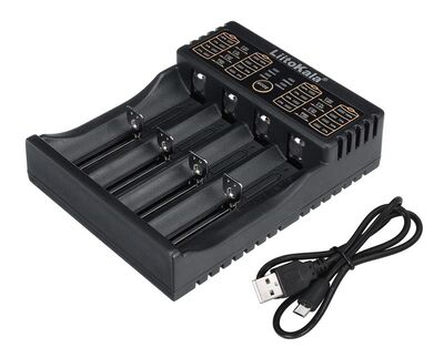 LIITOKALA φορτιστής LII-402 για μπαταρίες NiMH/CD, Li-Ion, IMR, 4 slots