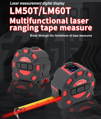 UNI-T ψηφιακό μέτρο laser LM60T, έως 60m, m/ft/in, με μετροταινία 5m