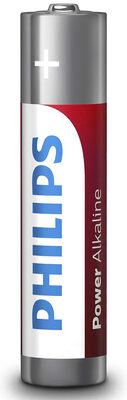 PHILIPS Power αλκαλικές μπαταρίες LR03P4B/5, AAA LR03 1.5V, 4τμχ