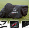 MORETTI κουκούλα μηχανής LXMA2753 με θήκη, L 246x104x127cm, μαύρη