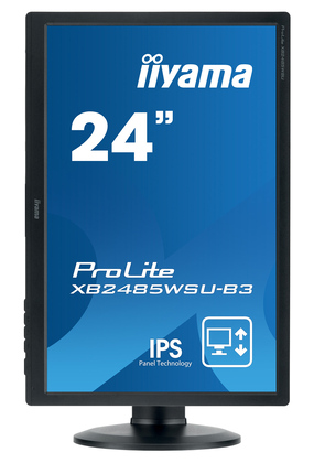 IIYAMA used οθόνη XB2485WSU LED IPS, 24.1", VGA/DVI/DisplayPort, Grade B