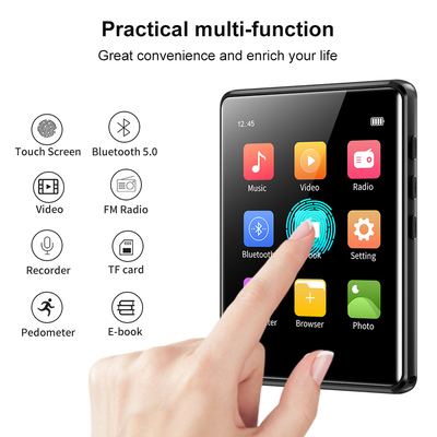 RUIZU MP3 player M6 με οθόνη αφής 2.8", 8GB, ελληνικό μενού, μαύρο