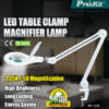 PROSKIT μεγεθυντικός φακός MA-1209LI με σφιγκτήρα, LED, 5D 2.25x, λευκός