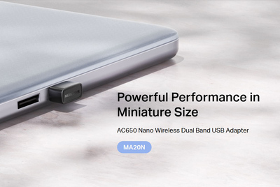 MERCUSYS ασύρματος USB αντάπτορας δικτύου MA20N, 650Mbps AC650, Ver 1.0