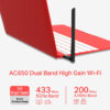 MERCUSYS ασύρματος USB αντάπτορας δικτύου MU6H, 650Mbps, 2.4/5GHz, V 1.0