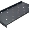 POWERTECH σταθερό ράφι 19" NETW-0026, 600x450mm, μαύρο, 2τμχ