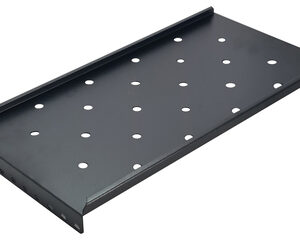 POWERTECH σταθερό ράφι 19" NETW-0026, 600x450mm, μαύρο, 2τμχ