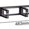 POWERTECH cable management NETW-0031 για rack 19"/1U, 5x γάντζοι, μαύρο