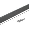 POWERTECH κάλυμμα panel NETW-0032 για rack 19"/1U, μεταλλικό, μαύρο