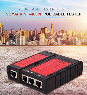 NOYAFA tester καλωδίων δικτύου NF-468PF για PoE RJ45 & RJ11
