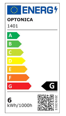 OPTONICA LED λάμπα G45 1401, 5.5W, 6000K, E14, 450lm