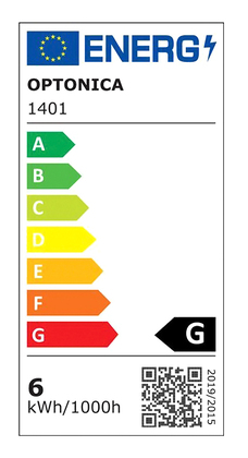 OPTONICA LED λάμπα G45 1401, 5.5W, 6000K, E14, 450lm