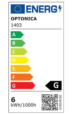 OPTONICA LED λάμπα G45 1403, 5.5W, 2700K, 450lm, E14