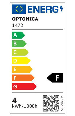 OPTONICA LED λάμπα candle C35 1472, Filament, 4W, 2700K, 400lm, E14