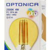 OPTONICA LED λάμπα G45 Filament 1492, 4W, 2500K, E14, 400lm