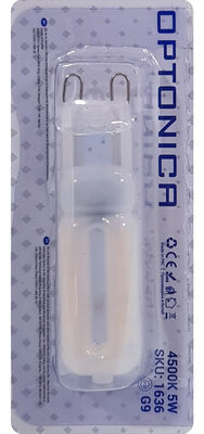 OPTONICA LED λάμπα 1636, 5W, 4500K, G9, 400lm