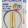 OPTONICA LED λάμπα G45 Filament 1868, 4W, 4500K, E27, 400lm