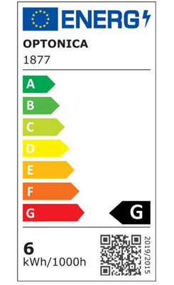 OPTONICA LED λάμπα R63 1877, 6W, 4500K, E27, 480lm
