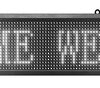 Πινακίδα LED κυλιόμενων μηνυμάτων LED073025, WiFi, 73x25cm, IP65, λευκό