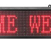 Πινακίδα LED κυλιόμενων μηνυμάτων LED169041, WiFi 163x36cm IP65, κόκκινο