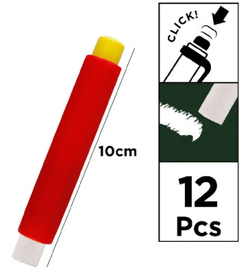 MP σετ κιμωλίες με θήκη PA168B, λευκές, 12τμχ