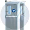 YLI ELECTRONIC χωνευτό μπουτόν PBK-810C, 86 x 86mm, 3Α, ασημί