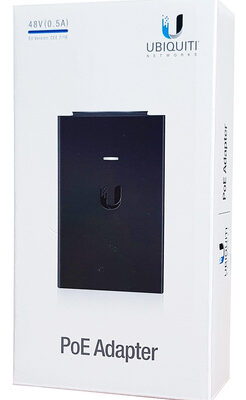UBIQUITI PoE adapter POE-48 με power cable, 48VDC, 0.5A, 24W
