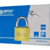 MEGA λουκέτο ασφαλείας 24263, 3x κλειδιά, μεταλλικό, 63mm
