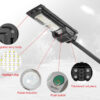 POWERTECH LED ηλιακός προβολέας PT-1269 με αισθητήρα κίνησης, 50W, 3500mA, IP65