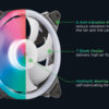 POWERTECH ανεμιστήρας PT-1284 για PC, LED RGB, 120mm, 1200RPM