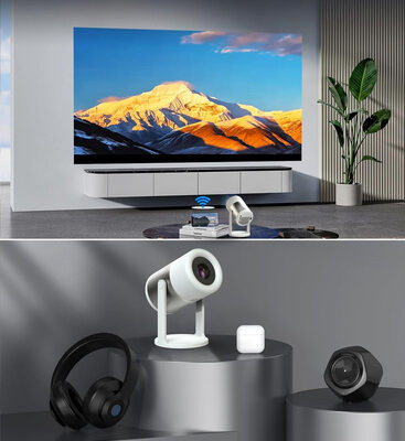 POWERTECH smart βιντεοπροβολέας PT-1305, 1080p, WiFi, Android, 170 ANSI lumens, λευκός