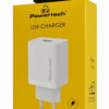 POWERTECH φορτιστής τοίχου PT-1320, USB, 12W, λευκός