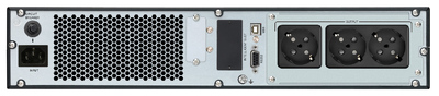 POWERTECH UPS On Line PT-1357 για rack 2U, με οθόνη, 1000VA/900W, 3x Schuko output