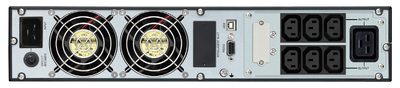 POWERTECH UPS On Line PT-1359 για rack 2U, με οθόνη, 3000VA/2700W, 7x DC output