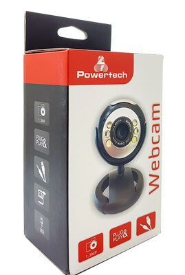 POWERTECH Web Camera PT-509 1.3MP, Plug & Play, μαύρη