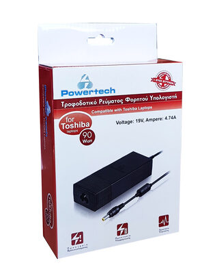 POWERTECH φορτιστής laptop PT-54 για Toshiba, 90W, 19V