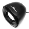 POWERTECH ηχεία Essential sound PT-844, 2x 3W, 3.5mm, μαύρα