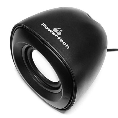 POWERTECH ηχεία Essential sound PT-844, 2x 3W, 3.5mm, μαύρα
