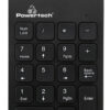 POWERTECH ενσύρματο αριθμητικό πληκτρολόγιο PT-938, USB, μαύρο